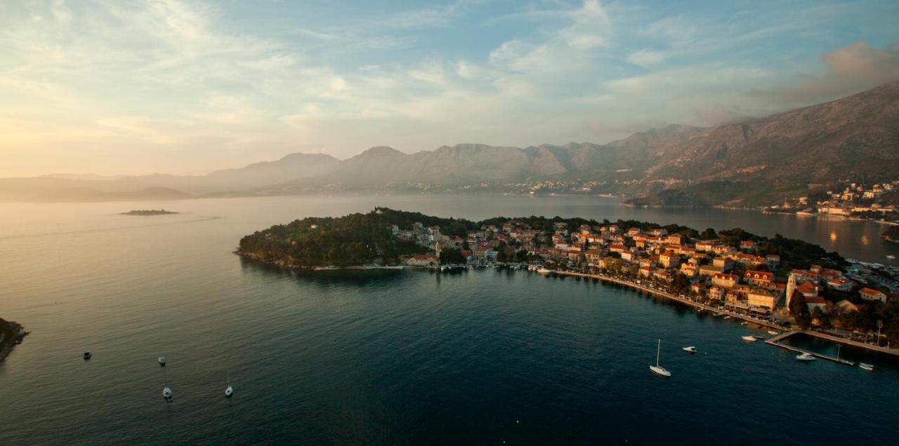 Hotel Croatia Цавтат Экстерьер фото Aerial view of the peninsula